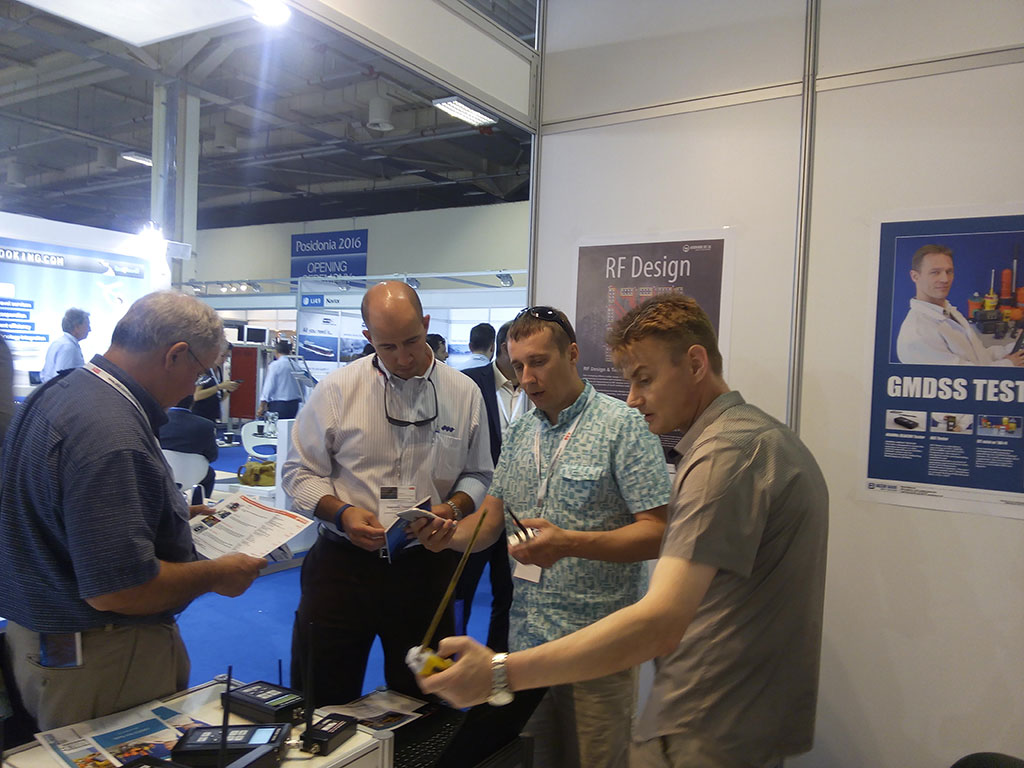 GMDSS Tester at Posidonia 2016